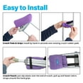 thumbnail image 4 of Get Well Soon Gift Set - Universal Crutch Underarm Pad, Hand Grip Covers, Mini Pouch, Purple, 4 of 7