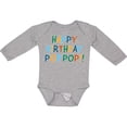 thumbnail image 3 of Inktastic Happy Birthday Pop Pop Boys or Girls Long Sleeve Baby Bodysuit, 3 of 5