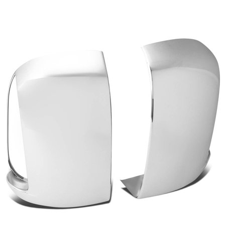 Chrome Side Door Mirror Cover For 2010 to 2014 Prius XW30 with Turning Signal Pair of Exterior Side Door Mirror Covers (Chrome) 11 12 13 ()
