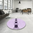 thumbnail image 3 of Ahgly Company Indoor Rectangle Patterned Orchid Purple Area Rugs, 3' x 5', 3 of 6