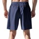 thumbnail image 4 of pstuiky Pantalones cortos cargo para hombre, Pantalones cortos de lino con cintura elástica y botones de color liso para hombre, versátiles y a la moda. Pantalones cortos de baloncesto, 4 of 9
