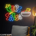 thumbnail image 4 of Glowneon Chips And Salsa Neon Sign, Mexican Nachos Restaurant Led Art, 4 of 5