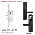 thumbnail image 2 of Digital Electronic Smart Door Lock With Biometric Camera Fingerprint Smart Card Password Key Unlock ,Easy Installation, 2 of 7
