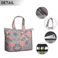 thumbnail image 3 of Floral Print Large Capacity Weekender Bag, Durable Carry-On Tote with Zipper Closure for Women Travelers, 3 of 4