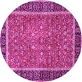 thumbnail image 1 of Ahgly Company Indoor Round Persian Pink Traditional Area Rugs, 8' Round, 1 of 4