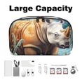 thumbnail image 3 of Rhinoceros Portable Oxford Cloth Charger Case with Waterproof Design - 5.9x9.44x3.14 in - PC Case, Storage Pouch, Cable Organizer Desk, Cable Box Organizer, 3 of 6