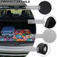 thumbnail image 6 of Qpednta Colorful Flowers Cargo Liner 29"x39" All Weather Trunk Mat, Non-Slip Durable Rear Trunk Protector Universal Fit for Car SUV, 6 of 7
