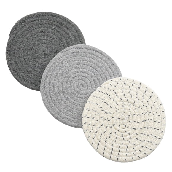 Set de agarraderas Jennice House, 100% algodón puro (juego de 3)