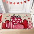 thumbnail image 5 of Clearance Under $5!Yyuenw Valentines Day Door Mat, Valentines Welcome Mats Outdoor for Front Door, Valentine Love Hearts Gifts Non Slip Doormat Indoor Entryway Floor Rug for Outside Home Decor 17"x24", 5 of 5