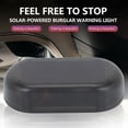 thumbnail image 2 of LEORX Antitheft Car Solar Light LED Warning Light with Flashing Function for Security Black Plastic 2Pcs, 2 of 7
