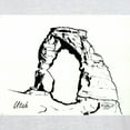 thumbnail image 3 of CafePress - Delicate Arch BW Light T Shirt - Light T-Shirt - CP, 3 of 4