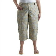 Riders - Women's Plus Game Day Ripstop Cargo Capri Pants