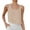 Beige, variant on Cute Tank Tops for Women Soft Solid Womens Summer Tank Tops Adjustable Straps Soft Scoop Neck Sleeveless Shirts Camisole Undershirt Basic Tanks Top