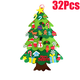 thumbnail image 3 of DIY Felt Christmas Tree 2024 New Kids Interactive Christmas Tree DIY Christmas Tree with Detachable Tree Ornaments for Kid Wall, 3 of 5
