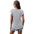 thumbnail image 3 of Anyjoin Women's Summer Tunic Tops Ruffle Short Sleeve Casual Shirts, 3 of 6