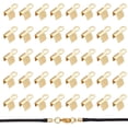 thumbnail image 1 of 100Pcs 304 Stainless Steel Folding Over Crimp Cord Ends Terminators Crimp End Tips Cord Pinch Crimp Ends Metal Ends Tips Jewelry Connector for Bracelet Jewelry Making, 1 of 6