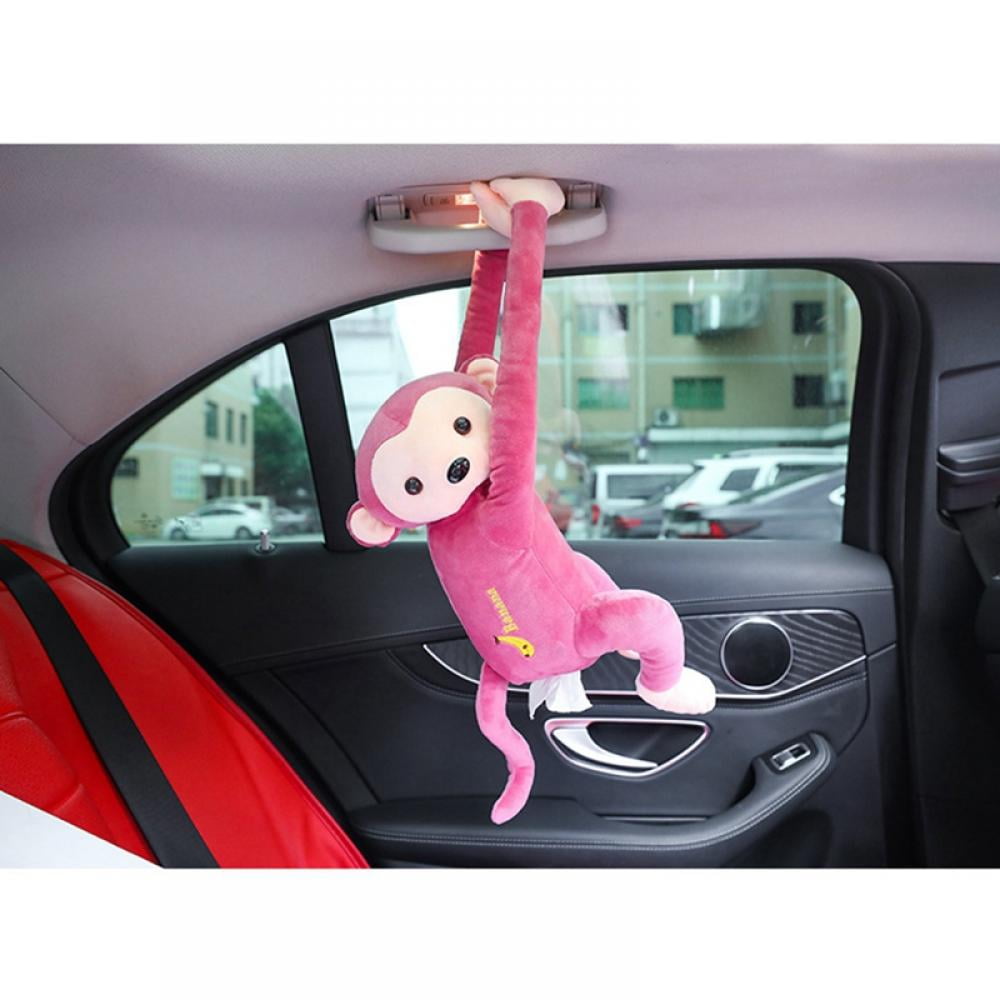 Cute Animal Car Tissue Holder Back Hanging Tissue Box Covers Napkin Box 4 Colors 