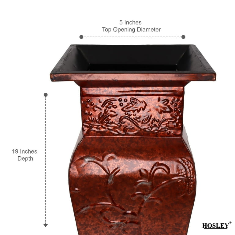 Vase Éléphant en Métalal - Lot de 10 - 21,3 Mauritius