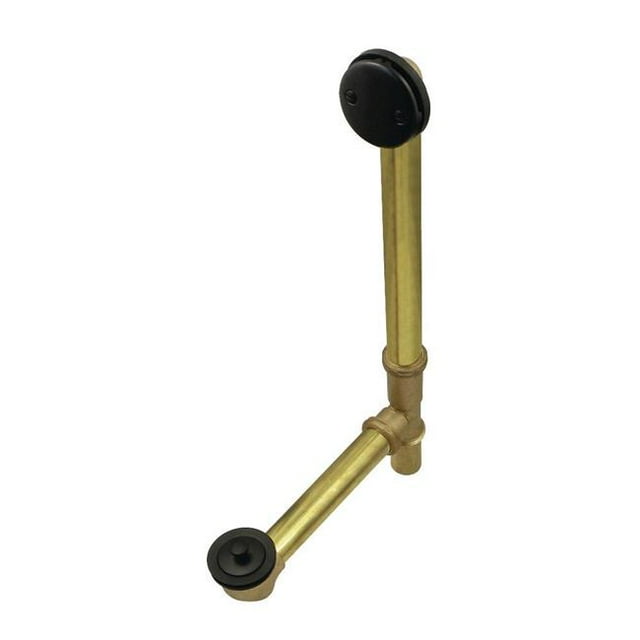 Kingston Brass DLL3160 16 in. Lift & Lock Tub Waste & Overflow, Matte Black