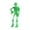 #04924260424003a8 Green, variant on Skeleton Movable Model, Fully Poseable Action Figure with Weapons, 3D Assembly Kit for Display, 8 Styles