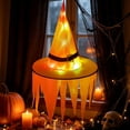 thumbnail image 6 of LED Light Up Jagged Witch Hat with Glowing Ghost Effect, Battery-Powered Halloween Yard Decor, Illuminated Party Prop for Walkway, Lawn and Spooky Outdoor Patio Decoration, E, 6 of 6