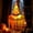 Orange, variant on Halloween Witch Hat Light Up Jagged Decor, LED Glowing Hanging Witch Hat for Yard Porch Tree Garden Party Holiday Decoration