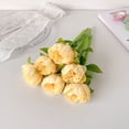 thumbnail image 2 of School_Supplies Under $1 dollars!Ballpoint Pens, 1ML Fake Flower Pen Bouquet Artificial Gel Ink Pen Black Fine Point Ballpoint Cute Stationery for WomenJournaling Office Desk Decoration, Yellow, 2 of 8
