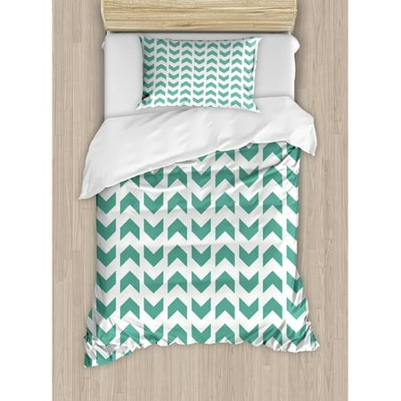 Ambesonne Abstract Zigzag Chevron Tribal Pattern With Minimalist