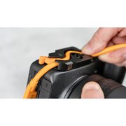 Tether Tools LeverLock Plate and TetherPro Optima 10G 31' USB-C Straight to USB-C Right Angle Cable, Black