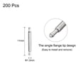 thumbnail image 2 of 9mm Watch Band Pin 1.3mm Dia Stainless Steel Single Flanged End Spring Bar Pins 200 Pack, 2 of 4