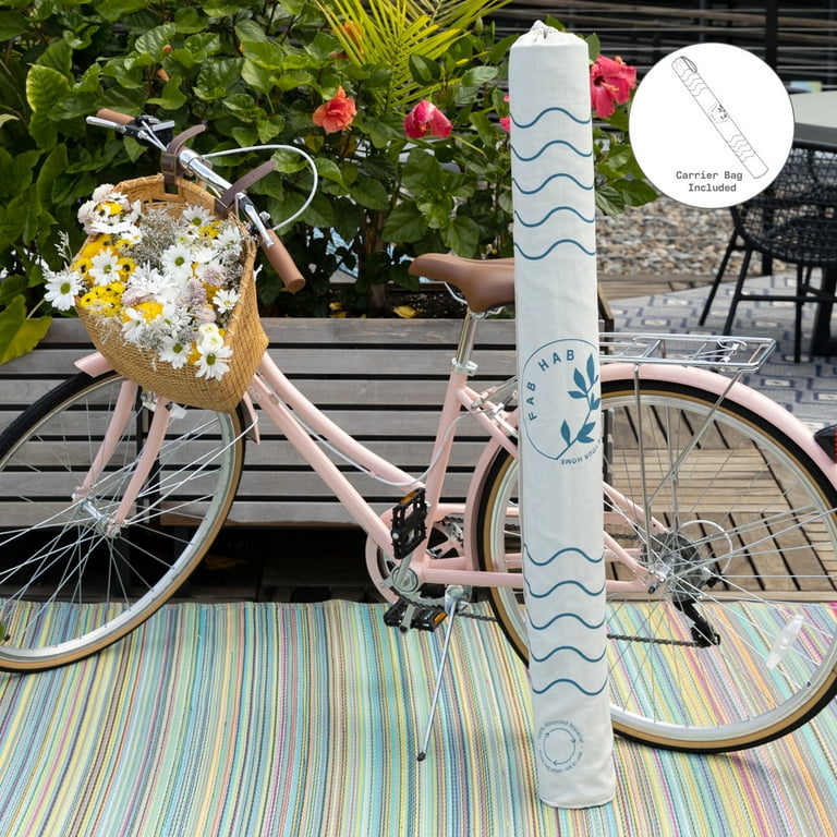 Fab Habitat Ombre Outdoor Rug Waterproof, Fade Resistant, Crease