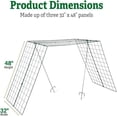 thumbnail image 3 of Gardener's Supply Company Over The Top Cucumber & Squash Trellis | Powder-Coated Steel Weather-Proof Trellis Plant Support for Climbing Plants, Vegetables and Flowers - Green, 3 of 7
