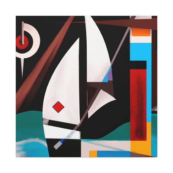 Yachting in Moonlight - Canvas