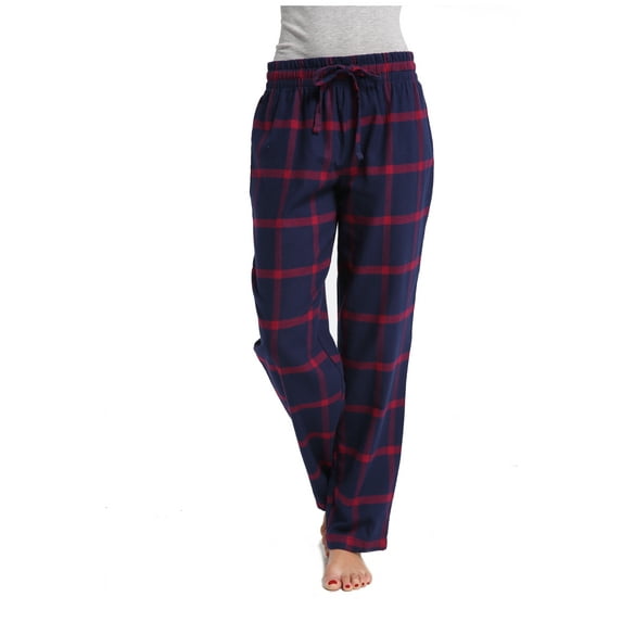 CYZ Women's 100% Cotton Super Soft Flannel Plaid Pajama/Louge Pants