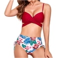 thumbnail image 1 of Bikini de moda para mujer con almohadilla en el pecho sin soporte de acero Correa sexy Traje de baño dividido Playa Conjunto de dos piezas Fridja  nalpqowj53317, 1 of 7