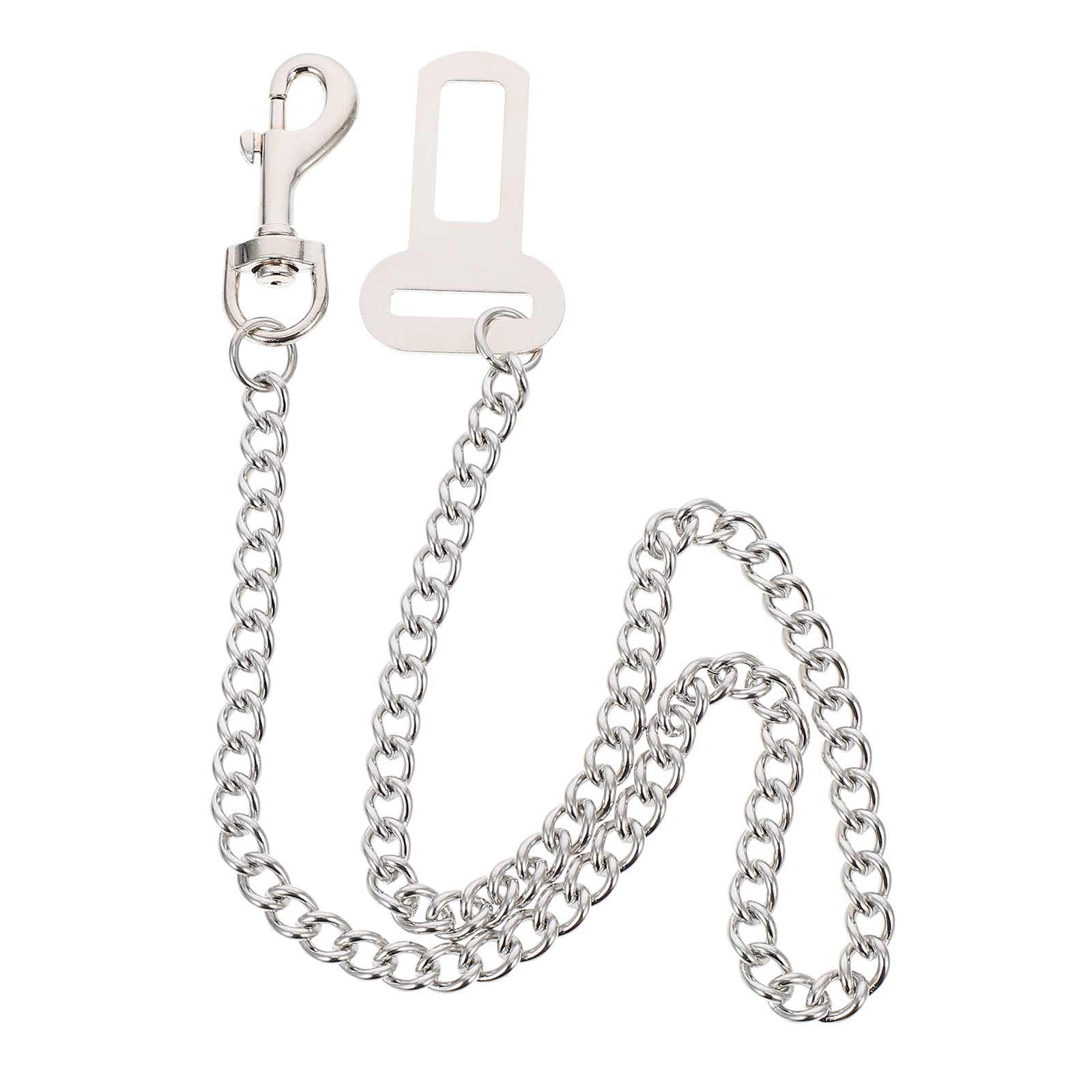 Dog Car Seat Belt - Dog Chain 60cm Dog Seatbelt Stainless Steel Pet Safe Dog Seatbelt Vehicle Travel Dog Harness Chain Dog Belt