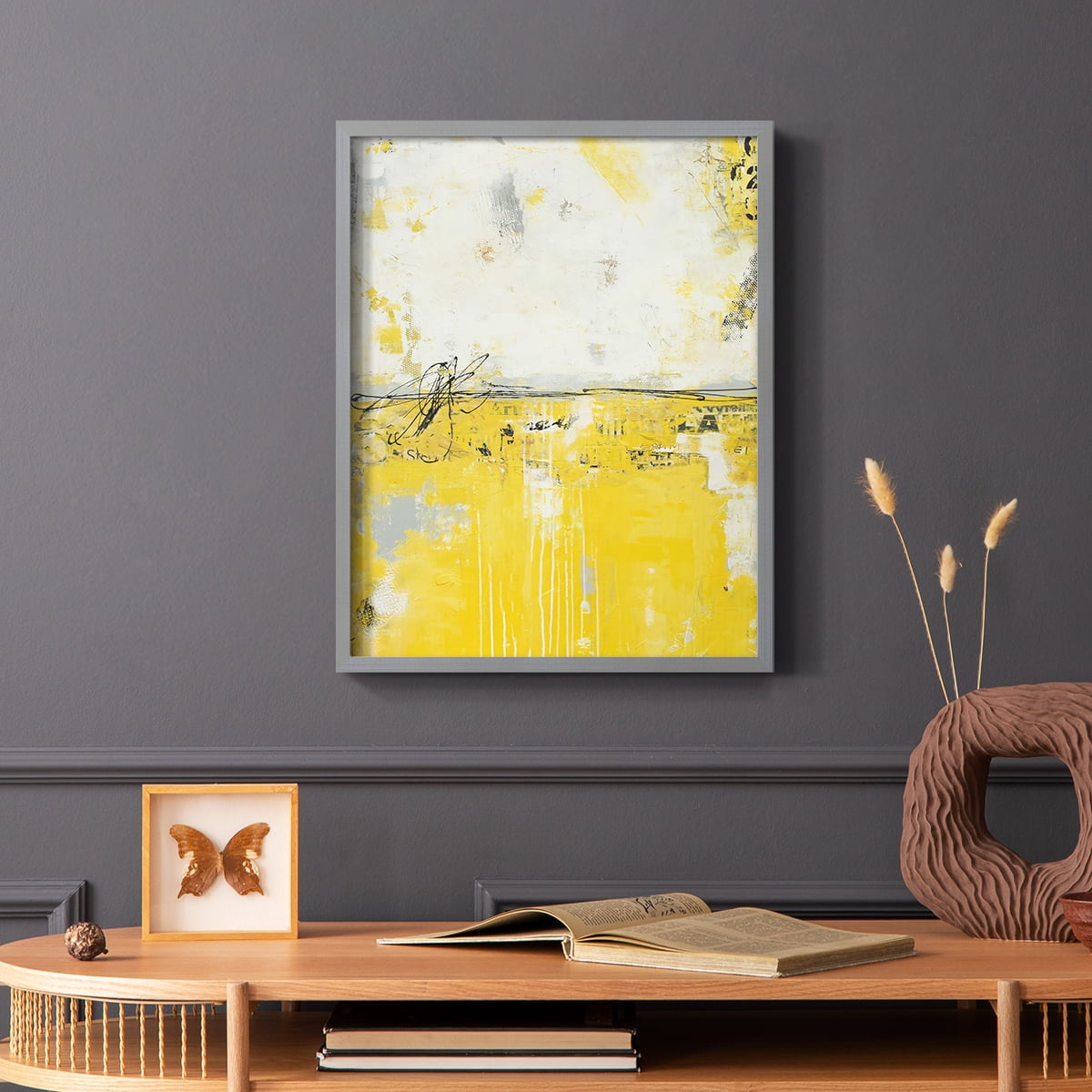 Yellow Bound Framed Print - Solid Wood in Single Picture Frame Solid Wood 2 Framed Print