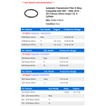 thumbnail image 2 of Automatic Transmission Filter O-Ring - Compatible with 2007 - 2008, 2010 - 2013 Nissan Altima Coupe 2.5L 4-Cylinder 2011 2012, 2 of 2