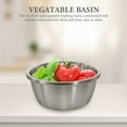 thumbnail image 3 of SHOWERORO Stainless Steel Wash Basin Round Bowl for Rinsing Fruits 1Pcs, 3 of 8