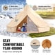 thumbnail image 3 of Tienda de Campaña Glamping VEVOR Lona para 5-8 Personas Impermeable Con Gato para Estufa y Pared Lateral Desmontable 13'x 13'x98', 3 of 9
