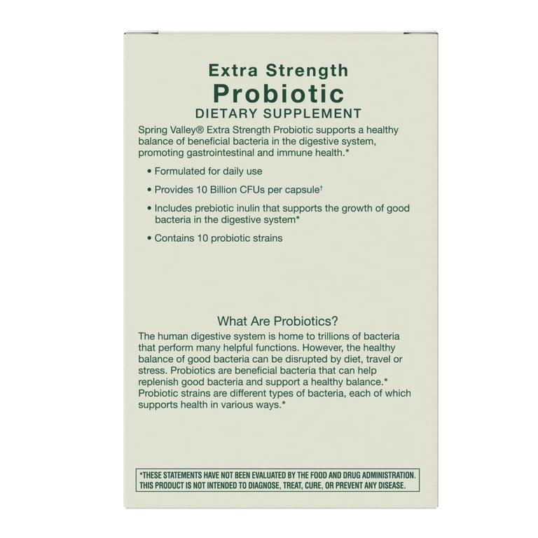 Spring Valley Extra Strength Probiotic, 10 Billion CFU, 60 Ct photo 6