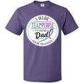 thumbnail image 3 of Inktastic Suicide Prevention- I Wear Teal and Purple for My Dad T-Shirt, 3 of 5