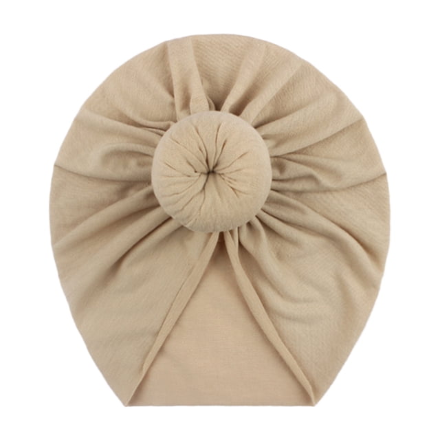 WEIYLL Hats For Baby Newborn Solid Color Knotted Accessories Care Ruffles Comfortable Breathable Warm Head Wrap Kids Baby Cap