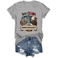 thumbnail image 4 of TOWED22 Women's Vintage 250Th Anniversary Commemorative T-Shirt America 250Th Anniversary Patriotic Shirt(Light Gray,XXXL), 4 of 8