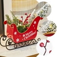 thumbnail image 6 of Gymnture Xmas Sleigh with Tree & Red Berry Plants for Table Centerpieces, 6 of 10