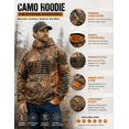 thumbnail image 4 of TrailCrest by Treel Men's Hoodie Sweatshirt - Comfortable, Stylish Camo Jacket for Outdoor Activities, Hunting and Casual Wear, Camo & Brown, 2X, 4 of 8