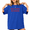 blue-1, variant on Confident Party Graphic Shirt for Women "It's Giving Mrs" Red Serif Font Black Tee Top
