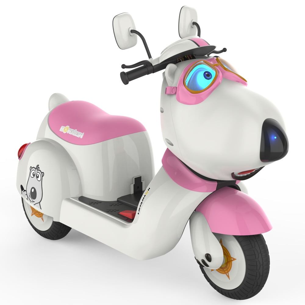 hoverheart kids electric power motorcycle 6v ride on bike red