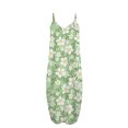 thumbnail image 5 of Lenago Robe de Bal Grande Taille pour Femmes, Mode, Taille Mi-Haute, Col en V, Sans Manches, Rayures, Imprimé Floral, Robe Longue de Plage, Robes d'Été en Solde, 5 of 5
