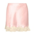 thumbnail image 4 of DHFJKG Women Lace Trim Mini Skirt Fashionable Silk Satin Club Going Out Slim Fit Pencil Skirts Stylish Skirt, 4 of 4